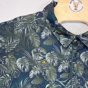 RSVLTS Jurassic Park Clever Girl Golf Polo 3XL‎ Dinosaur Print Breakfast Balls